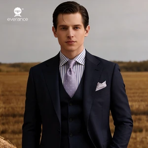 Elegant Suit Italian Style 2 Button Men's Casual Suit