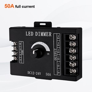 50A LED Dimmer Smart Light Switch 1200W High Power Adjuster Black Knob Control LED Dimmer for Light Lighting Accessories