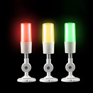Single Layer Buzzer LED Machine Tool Equipment Indicator Light Green RGB Folding Factory Workshop Alarm Light for Warehouse