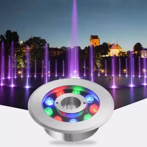 Hot Sale Ip68 Waterproof Stainless Steel Garden Waterfall Water Jet Underwater Pool Fountain Lights for Small Fountain