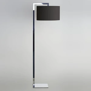 Hotel Bedroom Bedside Iron Frame Modern Luxury LED Floor Lamp with Foot Cord Switch Warm White Light for Home Decor