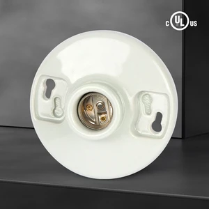 High Quality Ceramic E26 Screw Base Lamp Holder 250V 660W Safety & Convenience Indoor/Outdoor Use Light Socket