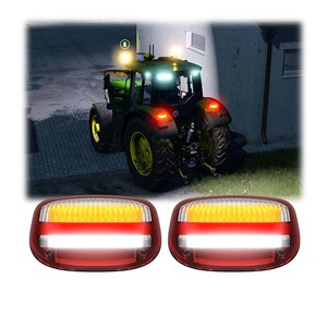 ECE R148 LED Combination Tail Light With Red Brake Amber Indicator Rear Lighting For John Deere AL210180