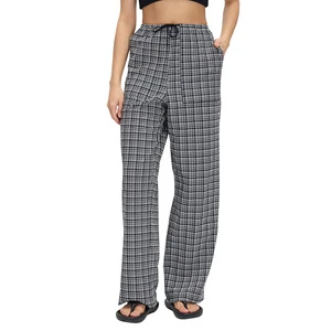 Retro High-Waist Elastic-Waist Casual Pants Womens Loose-Fitting Versatile Straight-Leg Trousers Quick-Drying Breathable