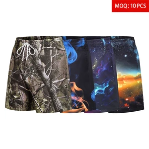 Wholesale Men's Board Shorts Swim Trunks Spandex/Polyester Elastic Waist Quick Dry Anti-pilling Breathable Digital Printed