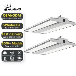 Linear High Bay Lights LED 150W-400W IP65 Anti-Glare Durable 5-Year Warranty 120 Beam Angle Dimmable Warehouse Commercial Canopy