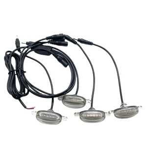 RGB LED Grille Light Kit 3000K Yellow Car LED Light Strip ABS Material 12V Car Grille Lights