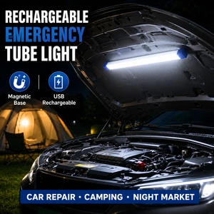 Rechargeable LED Emergency Tube Light Portable Magnetic Camping Lantern 17-72cm 3-Mode Dimmable USB Night Market Stall Lamp