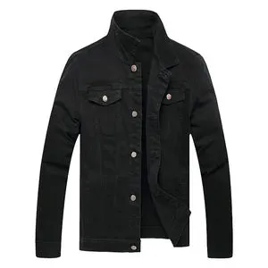 New Arrival Men's Denim Jacket Stylish High Street Design Breathable Cotton Fabric Casual Wholesale Front Logo Winter Letter