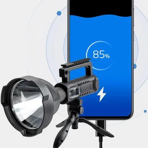 High Power Bright Light Portable Multifunction Usb Rechargeable Abs Led Light Tactical Flashlights Handheld Searchlight