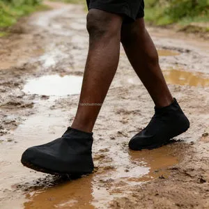 Factory-direct Sale Shandong Rainproof Waterproof Wear-resistant Rubber Shoe Covers Men/Women Cycling Outdoor Portable