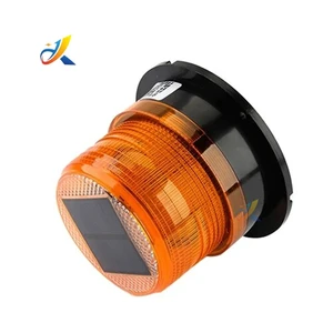 Solar Aviation Obstacle Light for Towers Magnetic Solar Car Vehicle Strobe Warning Light