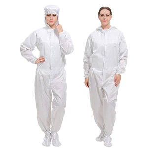 Washable Dust Free Anti Static Garment ESD Safe Cleanroom Coverall for Pharmaceutical Industry ISO3 Cleanroom