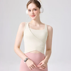 Women's Plus Size Quick Dry Breathable Spandex/Nylon Sports Fitness Vest for Yoga Pilates Hollow-out Shoulder Straps Slimmer