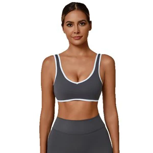 Fashion Contrasting Colors Comfortable With Beautiful Back Bodycon Bra for Yoga & Sports