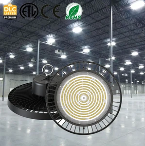DLC ETL IP65 Warehouse Industrial LED High Bay Fixtures 100W 150W 200W 240W Round Highbay Lamp Commercial LED Lights