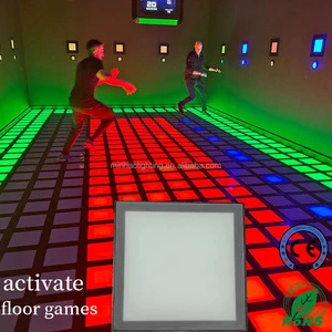 High Quality ABS RGB LED Interactive Dance Game Floor | 30x30cm Indoor Amusement Park Game Center MH-066 8-12