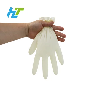 Latex Powder-Free Medical Exam Disposable White Gloves Safety Gloves for Breeding Laboratory