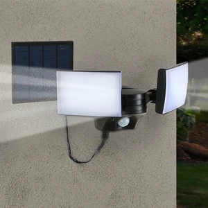 IP65 Waterproof LED Security Lights Outdoor Motion Security Light 2 Head Motion Detector Flood Light for Garage