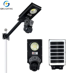GJX 50W Small Solar Street High Quality Waterproof IP66 Low Power 4G WiFi LED Camera Security Street Light Lamp