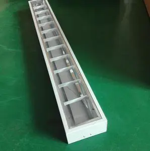 High Quality CE ROHS Modern Mirror T8 LED Tube Grille Light 1x4ft Recessed 1x40W Fluorescent Louver Fitting G13 Embedded 1.2m