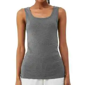 Customized High Quality Women's Tank Tops Summer Workout Yoga Front Breathable Quick Dry Woven Sleeveless Solid