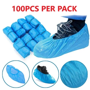 Medical Grade Disposable CPE Shoe Covers (100pcs/Pack) For Laboratory