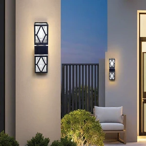 New Arrival Up Down Outdoor Waterproof Wall Lamp Office Home Living Room Hotel Led Wall Lamp Decoration Black Garden Light