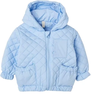 Custom Winter Denim Hooded Outdoor Windproof Windbreaker Jacket Stand Collar Zipper Closure Reversible Design For Girls