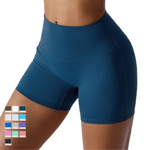 2024 Women's Shorts Breathable Scrunch Plus Sizes High Waist Yoga Sports Gym Shorts for Women