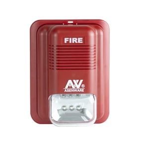 2 Wire 85dB Conventional Strobe Sounder LED Light Fire Alarm System Use