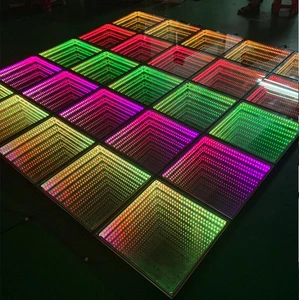 High Quality 3D Mirror Effect LED Brick Lights with Customized Color for Commercial Stage and Landscape Decoration
