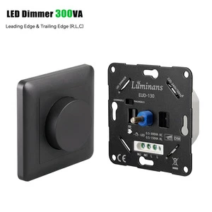 Luminans Led Wall Switch and Dimmer Rotary Standard LED Dimmer 300VA for LED Lights