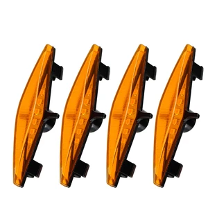 4PCS Car Led Grille Light Diamond Shape Amber Grille Lights for Toyota 4 Runner TRD Accessories Grille Light
