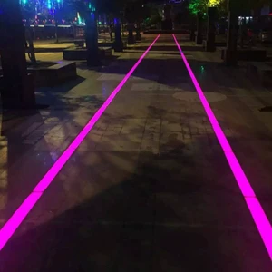 Recessed Ground Lighting Decoration Square Floor Linear Brick Lights Scenic Landscape Light Colorful Underground Lamp