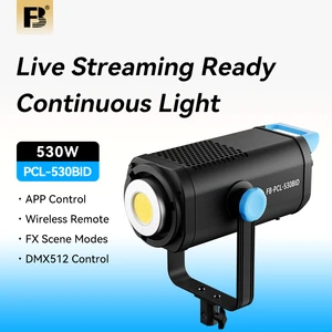 FB PCL 530BID LED Video Light Continuous Dimmable 5700K Daylight Photography Lamp for Photo Studio & Youtube Live Fill Light