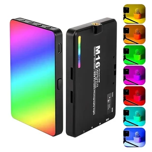 M16 Mini RGB LED Video Light 3000-9900K Full Color for Camera DSLR Phone Video for Live Stream Boadcast Vlogging