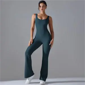 Customized Sports Bodysuits Jumpsuit Wide-Leg Trouser Jumpsuit Custom Colors Chemical Fiber Blends for Table Tennis Tennis