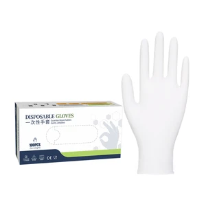Nitrile Disposable Gloves Powder Free Textured Fingertips 3mil Thick Anti-Chemical for Cleaning Work Safety Household Kitchen