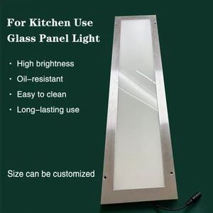 Kitchen-specific Glass Panel Lights with Customizable Sizes Oil-proof Easy to Clean High Brightness and Two Installation Types.