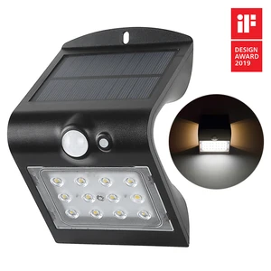 Outdoor Solar Led Motion Sensor Wall Light ABS+PC Housing IP65 Waterproof 3 Year Warranty for Outdoor Garden Fence Wall