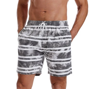 Beach Trunks Men Swim Trunks Pockets Quick Dry Beach Swim Short Beach Pants and Swimming Trunks