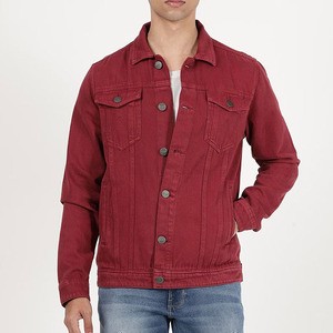High Manufacturer Men's Denim Wear Clothing Long Sleeve Denim Jackets Casual Street Wear Button Down Distressed Jean Jacket Male