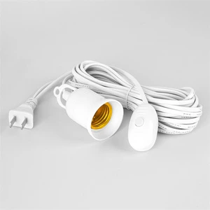 E27 Lamp Base Bulb Holder Socket EU US Plug Holder Lamp Adapter Light Base With On/Off Switch