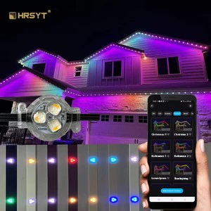 HRSYT RGBW Pixel Christmas Permanent Lights Decorations Holiday Pixel Led Point Source Outdoor LED Lights