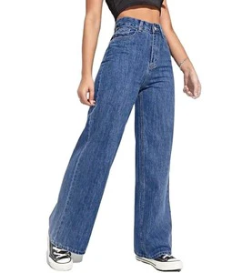 Premium Quality Women's Casual Skinny Jeans Pants Breathable 100% Organic Cotton Mid Waist Customized Color Summer Light Solid