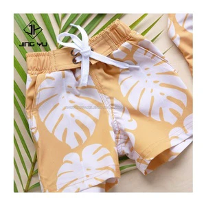 Factory Wholesale Low Price Swim Beach Trunks for Kids Summer Toddler Drawstring Swim Wear Shorts Boys Custom Print Beach Shorts