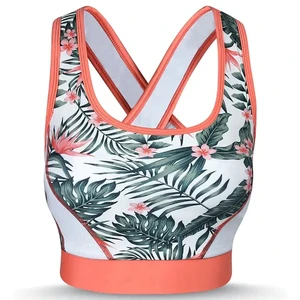 New Arrival Simple Style Women's High Support Seamless Breathable Eco-Friendly Quick Dry Yoga Sports Bra Crisscross Straps