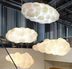 Creative Floating Clouds Chandeliers Bedroom Pendant Light Led Hanging Lamps White Diy Cloud Chandelier Nordic Lamp 60 90 Modern