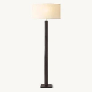 Luxury Modern Floor Lamp Steel Linen Designer Standing Light Fixture for Living Room Bedroom Hotel Villa Project Wholesale
